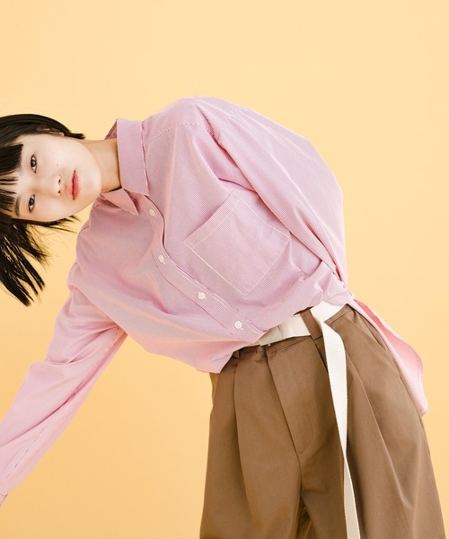 「haco!」 長袖シャツ X-LARGE ピンク系その他 レディース_画像9