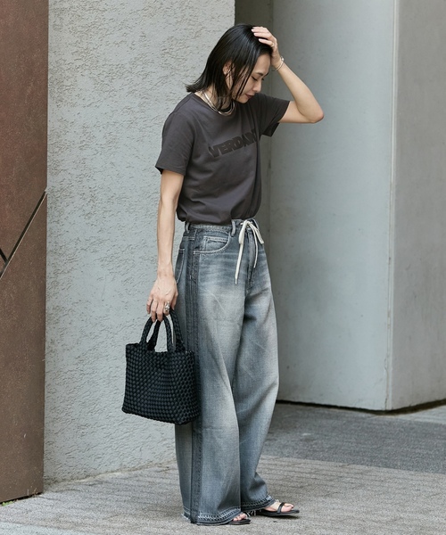 「JOURNAL STANDARD」 半袖Tシャツ FREE ブラック系その他 レディース_画像2