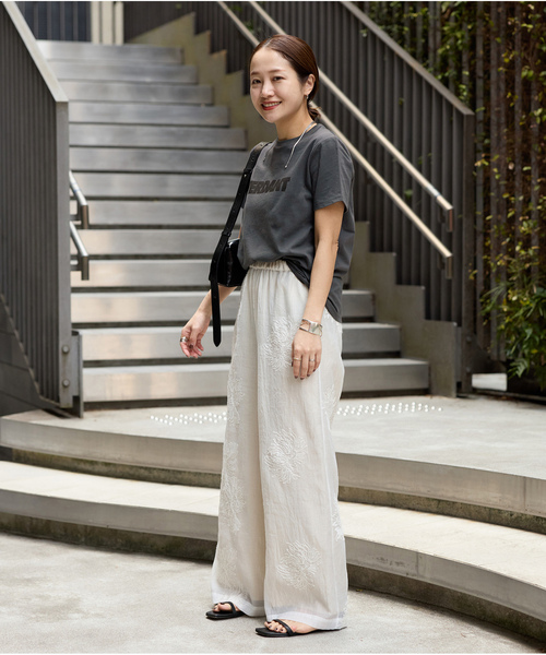 「JOURNAL STANDARD」 半袖Tシャツ FREE ブラック系その他 レディース_画像3