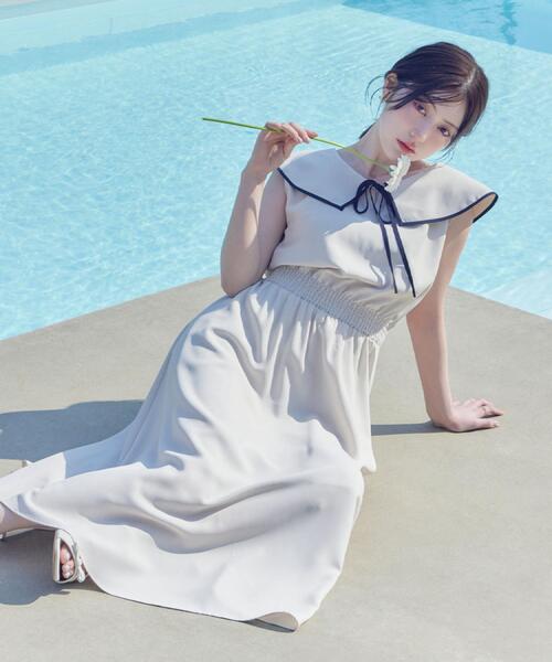 Couture Brooch（クチュール ブローチ） ワンピース 夏 半袖 「洗える