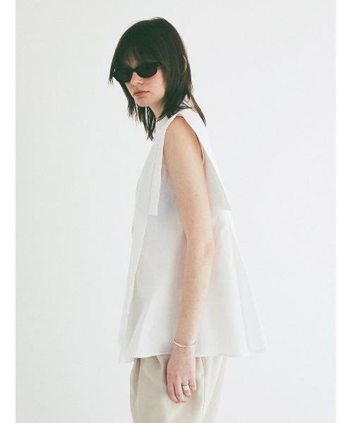 ブラウス シャツ CLANE/クラネ/SQUARE SLEEVE SHIRTS レディースの画像