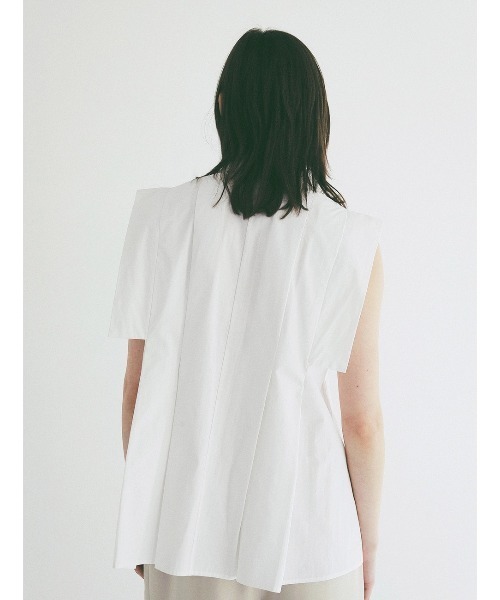ブラウス シャツ CLANE/クラネ/SQUARE SLEEVE SHIRTS レディースの画像