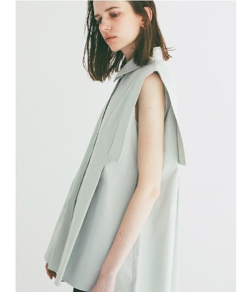 ブラウス シャツ CLANE/クラネ/SQUARE SLEEVE SHIRTS レディースの画像