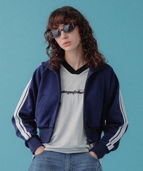 「DISPATCHER NO.8」 ジャージブルゾン ONE SIZE ブルー レディース | DISPATCHER NO.8