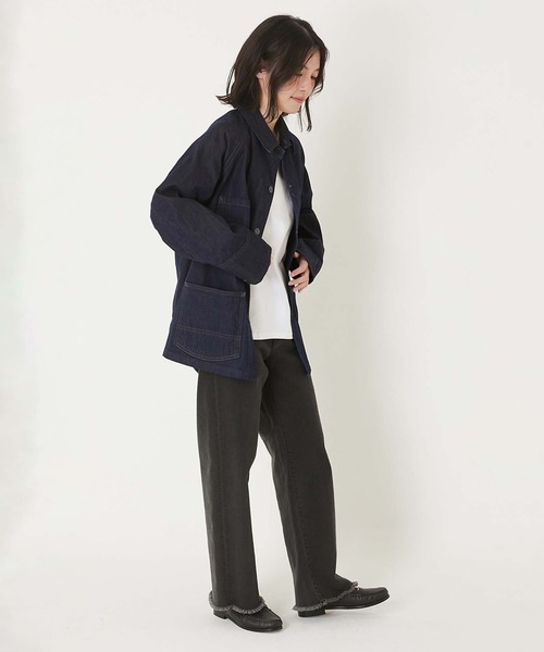 「BLUE BLUE」 デニムジャケット MEDIUM インディゴブルー メンズ_画像4