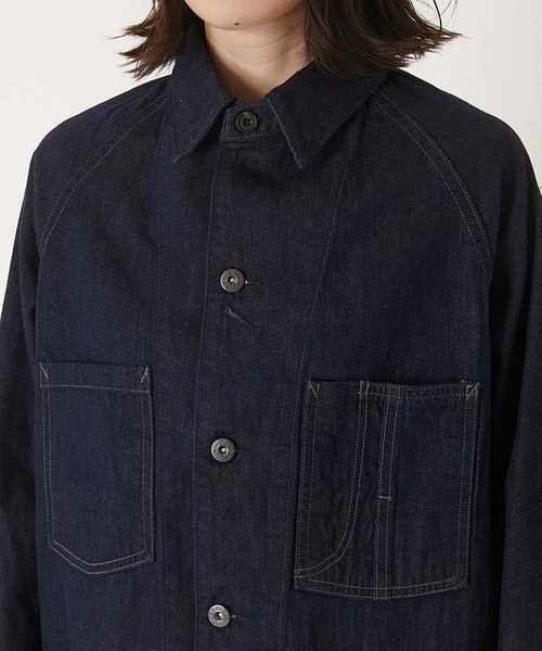 「BLUE BLUE」 デニムジャケット MEDIUM インディゴブルー メンズ_画像7