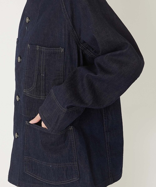 「BLUE BLUE」 デニムジャケット MEDIUM インディゴブルー メンズ_画像8