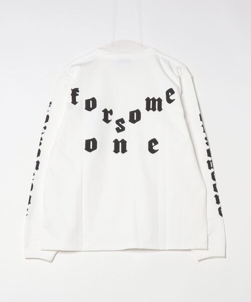 「FORSOMEONE」 長袖Tシャツ 48 ホワイト メンズ_画像2
