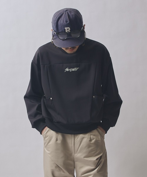 「Lui's」 長袖Tシャツ 1 バーガンディー メンズ_画像3