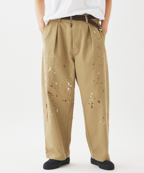 〜16日新品 Dickies×jouetieスタッズペイントスプラッシュチノパン Dickies（ディッキーズ） ワイドパンツ チノパン 別注 スプラッシュ