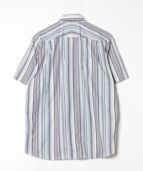 BURBERRY（バーバリー） ストライプ柄半袖シャツ M ブルー レディース 