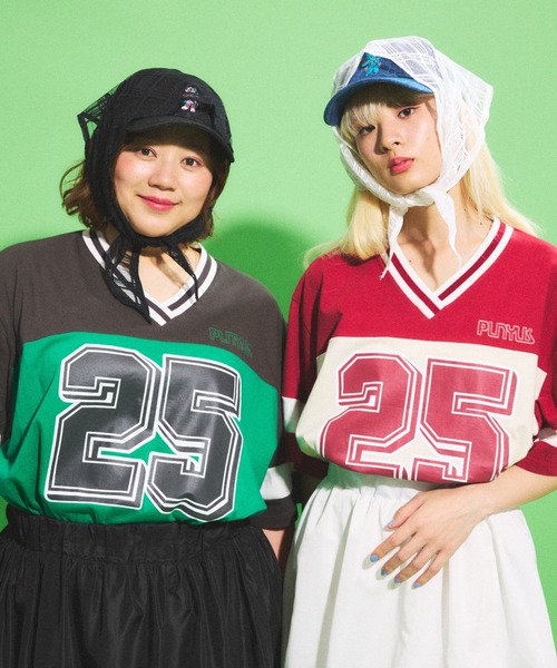 「PUNYUS」 半袖カットソー 3 スミクロ レディース_画像5