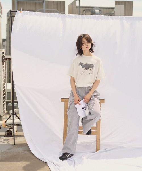 「common gull products.」 半袖Tシャツ LARGE ホワイト系その他 レディース_画像3
