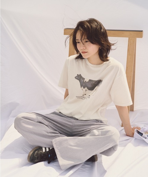 「common gull products.」 半袖Tシャツ LARGE ホワイト系その他 レディース_画像8