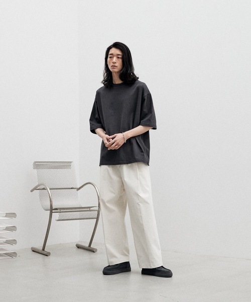 「WYM LIDNM」 スラックス M チャコール メンズ_画像2