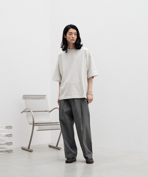 「WYM LIDNM」 スラックス M チャコール メンズ_画像6