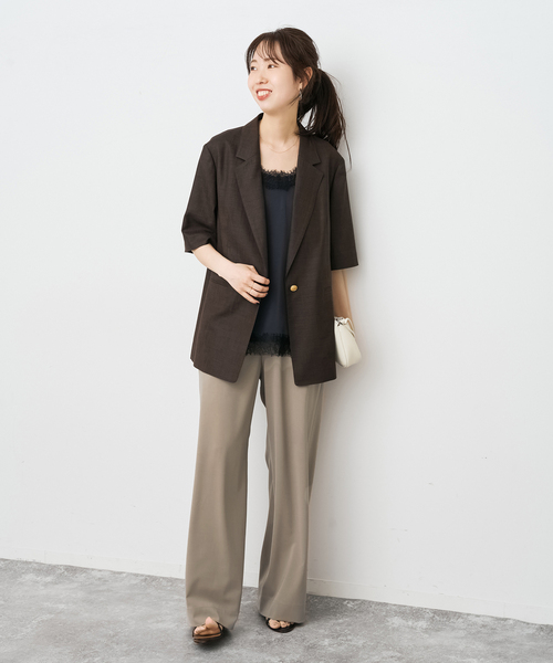 Spick＆Span（スピック アンド スパン） スラックス パンツ 「WEB限定