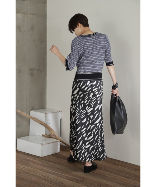 「ROSE BUD」 「CHIGNON」フレアスカート 38 ブラック レディース_画像7