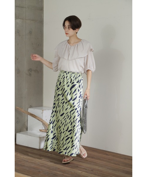 「ROSE BUD」 「CHIGNON」フレアスカート 38 ブラック レディース_画像8