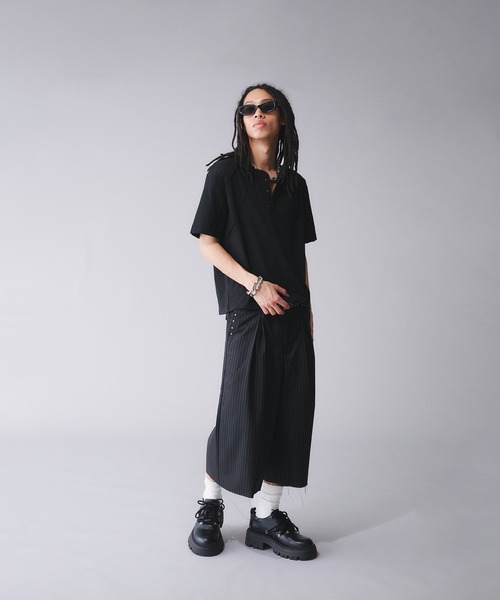 「ANDER HUNK」 スラックス SMALL ブラック メンズ_画像5