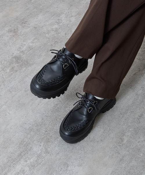 ブーツ PADRONE パドローネ / INTERLACE SHOES with 884C Vibram 884Cビブラムソールレザーモカシンシューズ / PU8840-2012 メンズ | PADRONE | 18