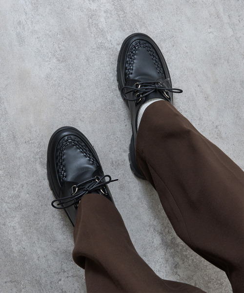 ブーツ PADRONE パドローネ / INTERLACE SHOES with 884C Vibram 884Cビブラムソールレザーモカシンシューズ / PU8840-2012 メンズ | PADRONE | 19