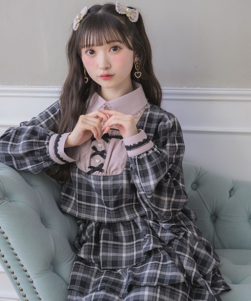 ROJITA（ロジータ） ワンピース ツーピー風ティアードワンピース