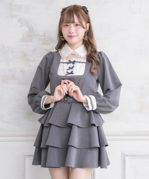ROJITA（ロジータ） ワンピース ツーピー風ティアードワンピース