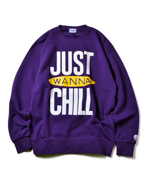 低価得価 スウェット WANNA CHILL ZOZOTOWN PayPayモール店 - 通販 - PayPayモール Crew Neck Sweat ”JUST 日本製お得