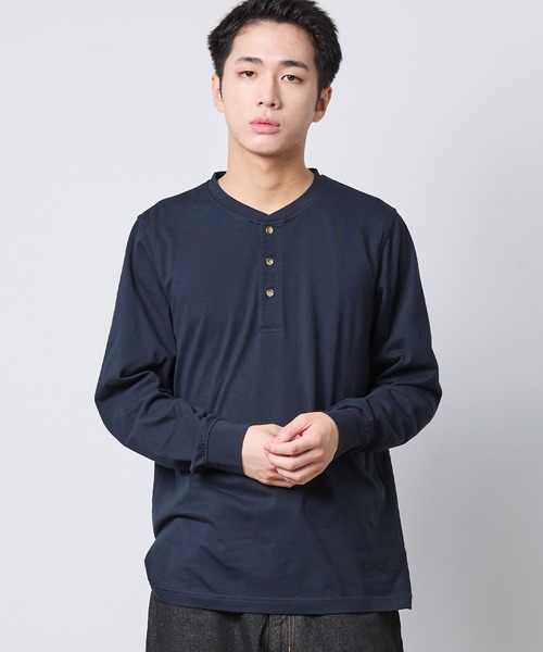 L.L.Bean（エルエルビーン） ヘンリーネック tシャツ ケアフリー・アン