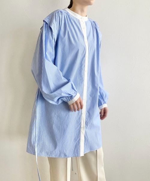 LOWRYS FARM シャツ ブラウス マルチロングシャツLS 262769