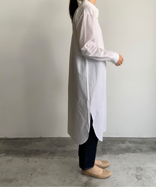 vent blanc シャツワンピース Vent Blanc :タイプライターバンド
