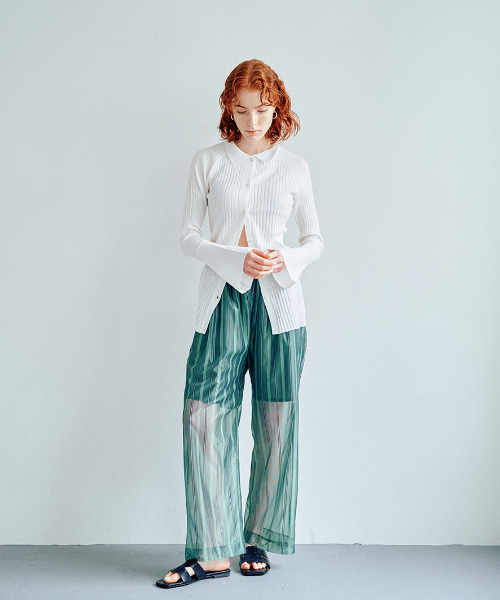 EMMA LIMBER パンツ Sheer Stripe Pants（シアーストライプ