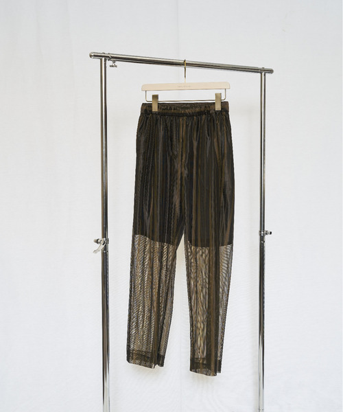 Limber Pants Red Blue Stripe  ストライプパンツ EMMA LIMBER パンツ Sheer Stripe Pants（シアーストライプ
