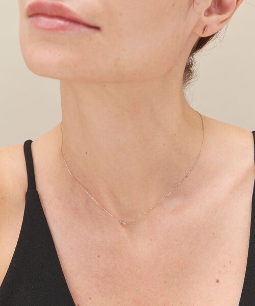 ネックレス 「レイヤード」 K18RBG ブラウンダイヤモンド ネックレス レディースの画像