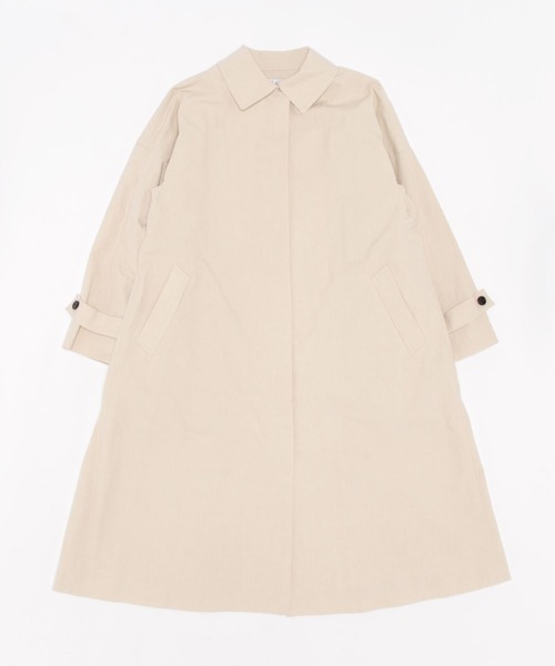 LOISIR ステンカラーコート コート グランジコットンポプリンステン