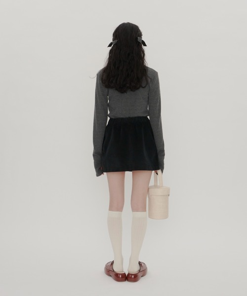 【専用】GIUNON ロングスリーブリブトップス 1 グレー GIUNON（ジウノン）の「long sleeve rib tops / ロングスリーブ