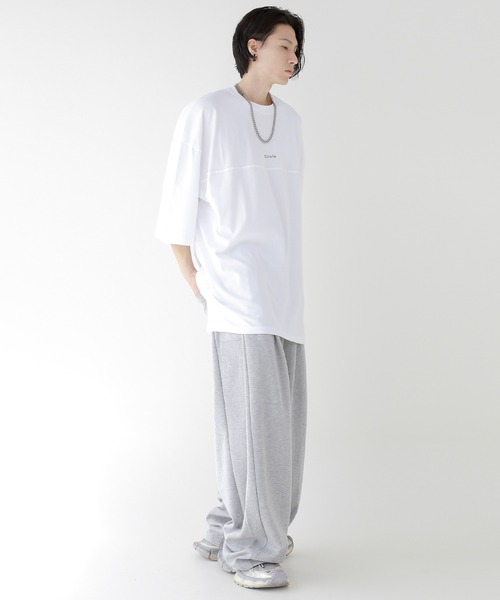 minsobi tシャツ グラデーションサークルT ビッグシルエット半袖