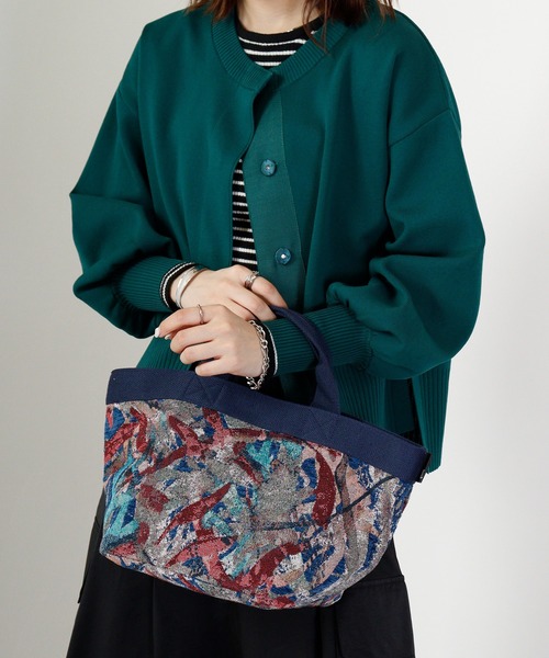 ROOTOTE トートバッグ ROOTOTE パターンファブリックミニトートバッグ 