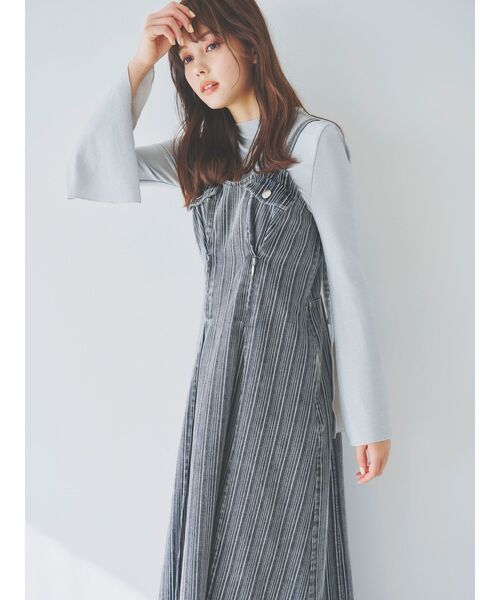 dazzlin（ダズリン） ワンピース ジップシェイプキャミワンピース