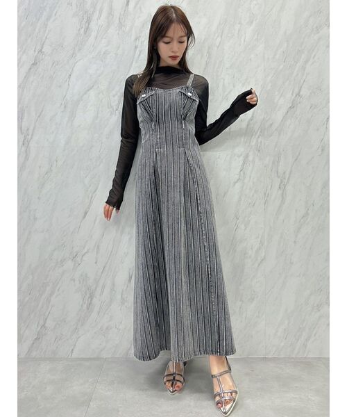 dazzlin ワンピース ジップシェイプキャミワンピース : ZOZOTOWN