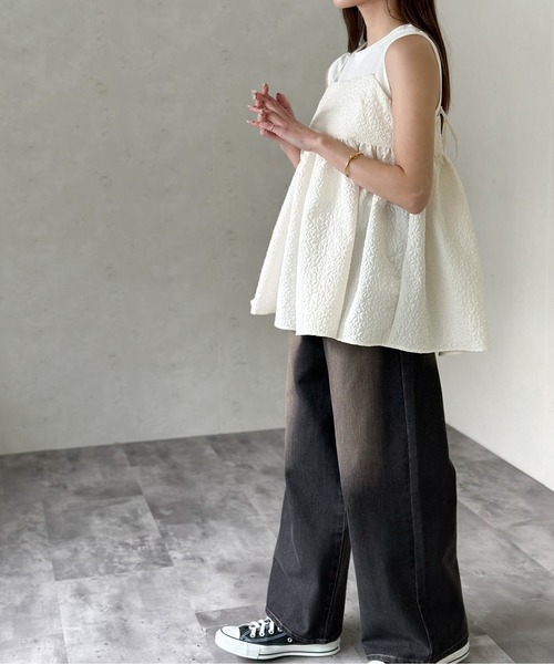 ERI○* 　24AW イエナ　フクレジャガードキャミトップブラウス Per sist ence（パーシエンス） キャミソール フクレジャガード