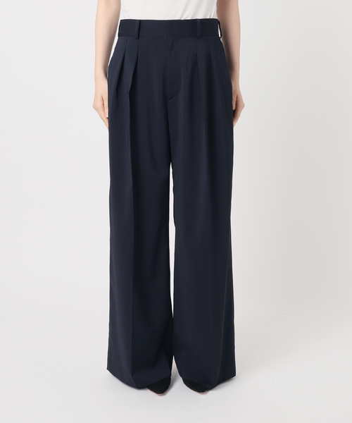 AP STUDIO パンツ スラックス レディース ツイルハイウエステッド  