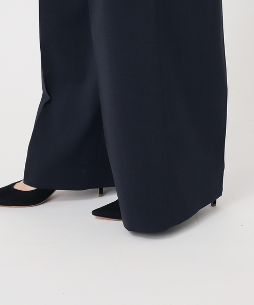 AP STUDIO パンツ スラックス レディース ツイルハイウエステッド  