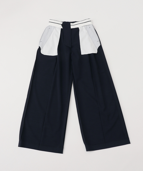 AP STUDIO パンツ スラックス レディース ツイルハイウエステッド  