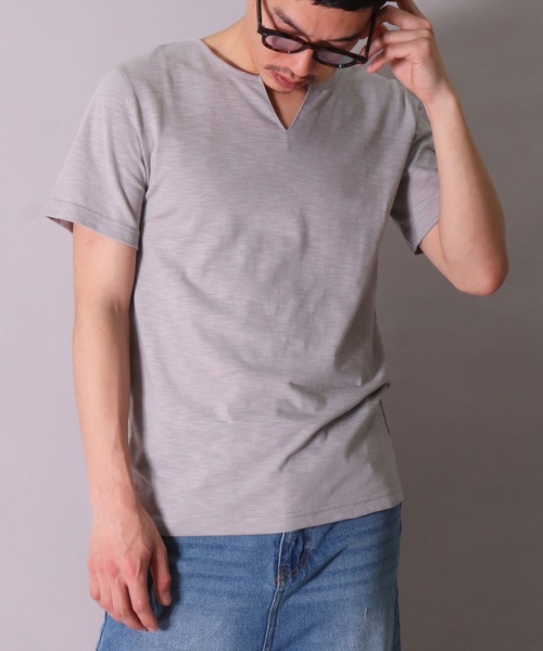 tシャツ キーネックベストTシャツ レディース 楽天市場】裾変形デザインTシャツ レディース 長袖 キーネック