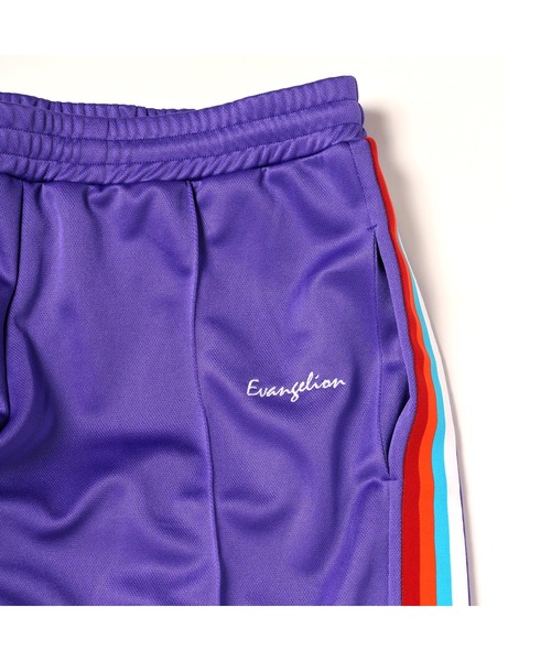 パンツ RADIO EVA Straight Track Pants RADIO EVA A198 EVANGELION Numbering Cargo Pants /PURPLE(S