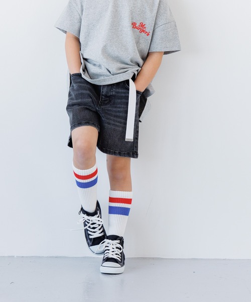 main story グレー デニムショートパンツ 2Y デニムショートパンツ - グレー - Kids | H&M JP