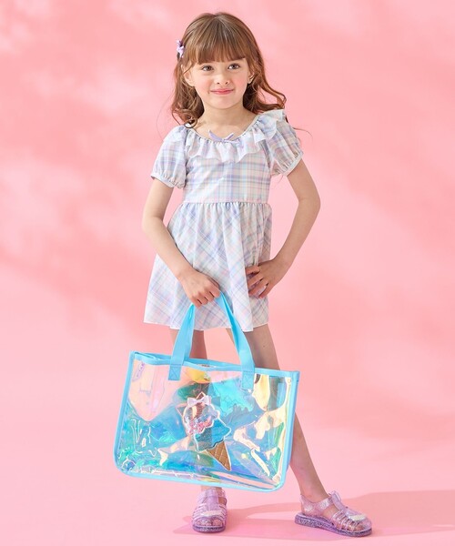 ANY（エニィ） 水着 チェック柄 セパレート 水着 キッズ 子供 女の子