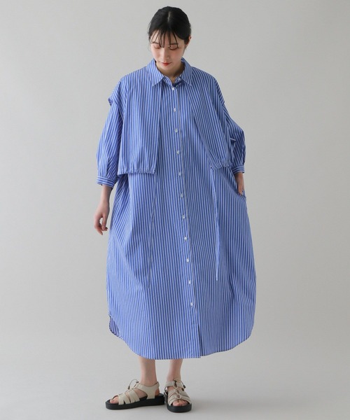 美品】【Paul Smith】ダブルレイヤード ストライプシャツ